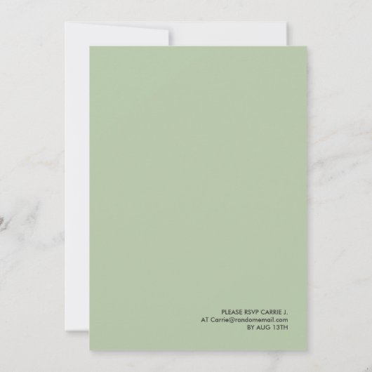 Griekse voedseltest | Vrijgezellenfeest Partij bij Kaart (Achterkant)