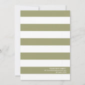 Griekse voedseltestestpartij Sage Invite Kaart (Achterkant)