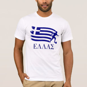 Griekse voetbalvlag t-shirt