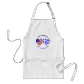 Griekse VS vlaggen dragen mijn land mijn land Standaard Schort (Voorkant)