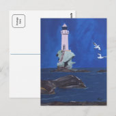 Griekse vuurtoren briefkaart (Voorkant / Achterkant)