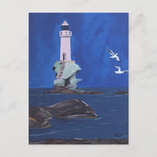 Griekse vuurtoren briefkaart (Voorkant)
