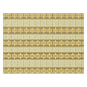 Griekse Wheat Gold Taupe Beige neutraal aardtoon Tafelkleed (Voorkant (Horizontaal))