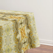 Griekse Wheat Gold Taupe Beige neutraal aardtoon Tafelkleed (Voorbeeld)