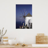 Griekse windmolen poster (Keuken)