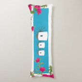 Griekse windmolens op het Griekse eiland Bougainvi Lichaamskussen (Voorkant Verticaal)