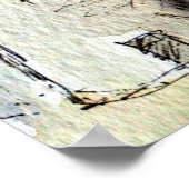 Griekse windmolens poster (Hoek)