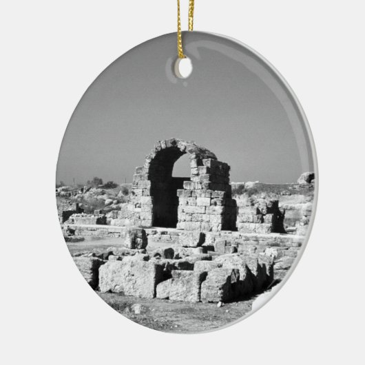  Griekse winkels Ancient Corinth Agora Keramisch Ornament (Links)