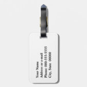 Griekse Zeer belangrijk, zwart-wit Bagagelabel (Achterkant verticaal)