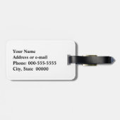 Griekse Zeer belangrijk, zwart-wit Bagagelabel (Achterkant horizontaal)