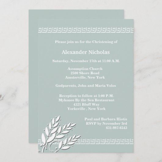 Griekse Zeer belangrijke Grenzen (kies Uw Kleur) U Kaart (Voorkant / Achterkant)