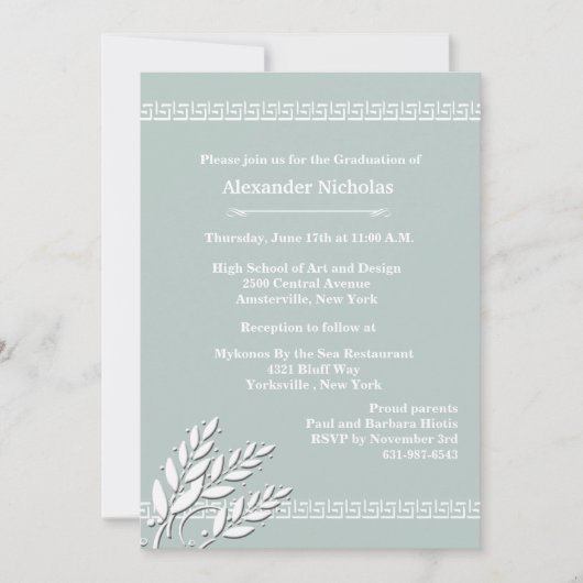 Griekse Zeer belangrijke Grenzen (kies Uw Kleur) U Kaart (Voorkant)