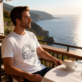 Griekse Zomer Kust T-shirt