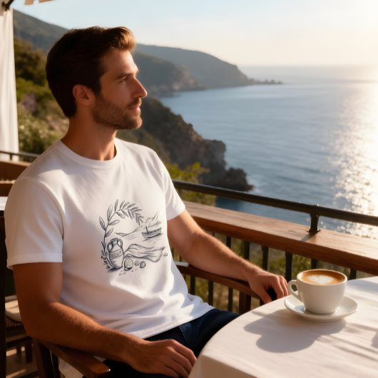 Griekse Zomer Kust T-shirt