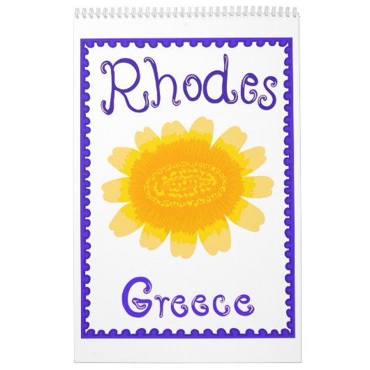 Griekse zomertaferelen & patronen kalender (Hoes)