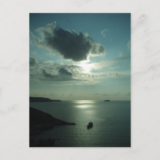 Griekse zonsondergang briefkaart