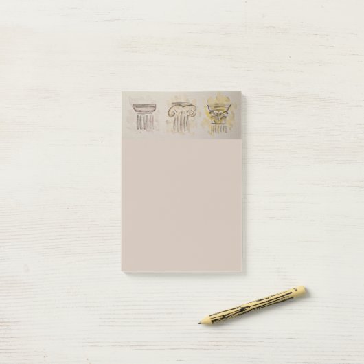 Griekse Zuilen Notitieblok Post-it® Notes (Op bureau)