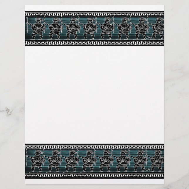 Griekse zwarte beeldgarde (Voorkant)