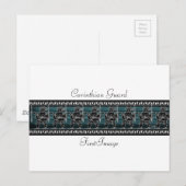 Griekse zwarte beeldgarde briefkaart (Voorkant / Achterkant)