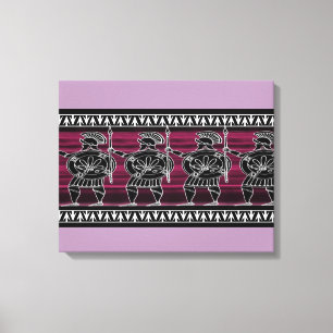 Griekse zwarte beeldgarde canvas afdruk