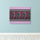Griekse zwarte beeldgarde canvas afdruk (Insitu (Houten vloer))