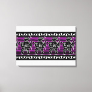 Griekse zwarte beeldgarde canvas afdruk