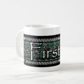 Griekse zwarte beeldgarde koffiemok (Voorkant links)