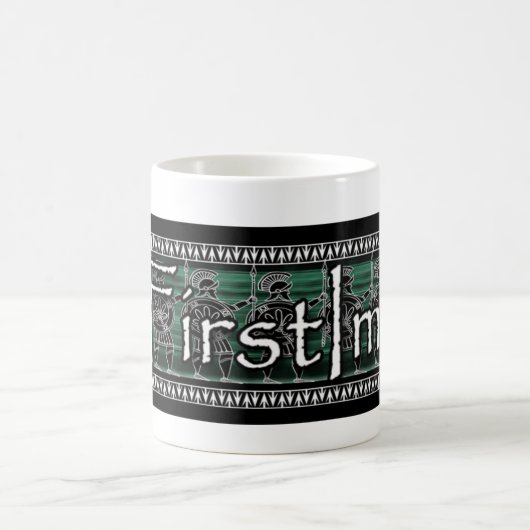 Griekse zwarte beeldgarde koffiemok (Center)