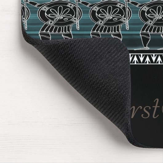 Griekse zwarte beeldgarde muismat (Hoek)