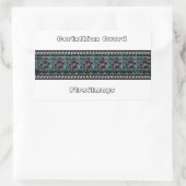 Griekse zwarte beeldgarde rechthoekige sticker (Tas)