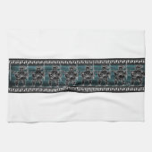 Griekse zwarte beeldgarde theedoek (Horizontaal)