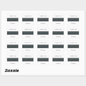 Griekse zwarte beeldgarde vierkante sticker (Vel)