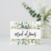 grienery foliage zal je mijn eerbewijs zijn aankondigingskaart (Staand voorkant)