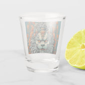 Griep Leeuw Van Wijsheid Geschoten Glas (Achterkant)