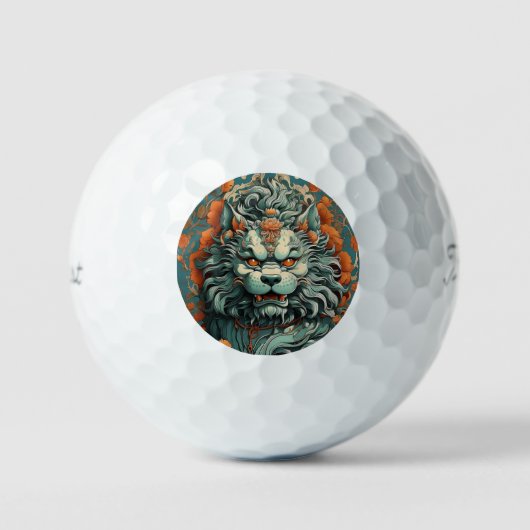 Griep Leeuw van Wijsheid Golfballen (Voorkant)