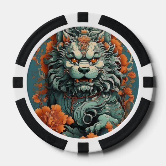 Griep Leeuw van Wijsheid Poker Chip (Voorkant)