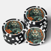 Griep Leeuw van Wijsheid Poker Chip (Opstapeling)