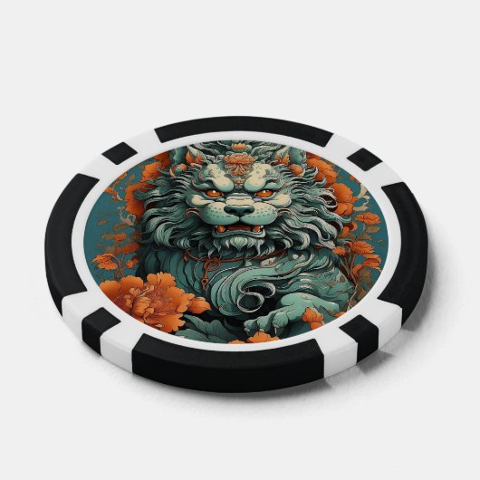 Griep Leeuw van Wijsheid Poker Chip (Enkel)