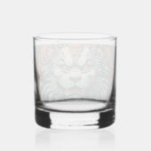 Griep Leeuw van Wijsheid Whiskey Glas (Achterkant)