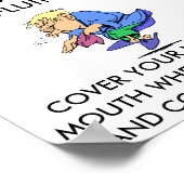 griep_seizoen, HULP DE FLU TE STOPPEN!!!!!!, HOESJ Poster (Hoek)