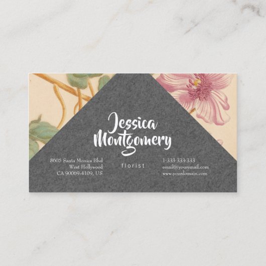 griepachtige elegante visitekaartjes (Achterkant)