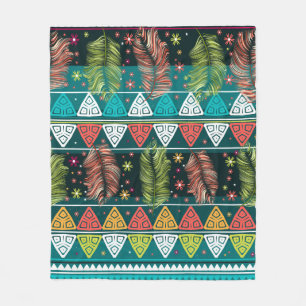  griepachtige etnische naadloze patronen in doedel fleece deken