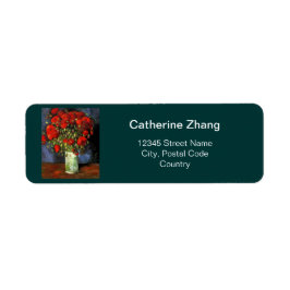  griepachtige kunst Rode paprika's adresetiketten Etiket