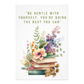 griepboeken met zelfliefdescitaat foto afdruk (Voorkant)