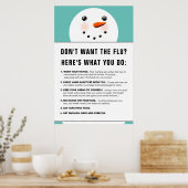 grieppreventie poster (Keuken)