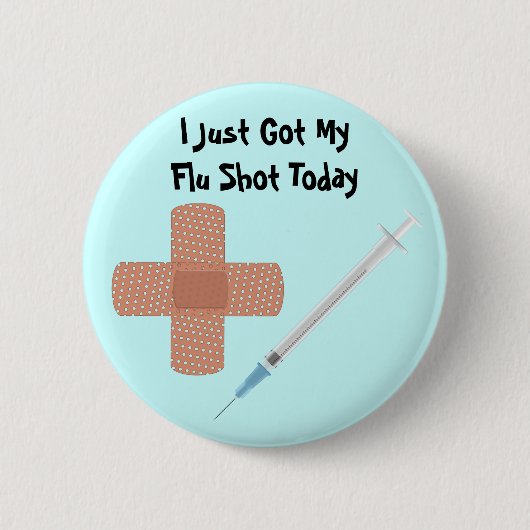 Griepvaccin Button (Voorkant)