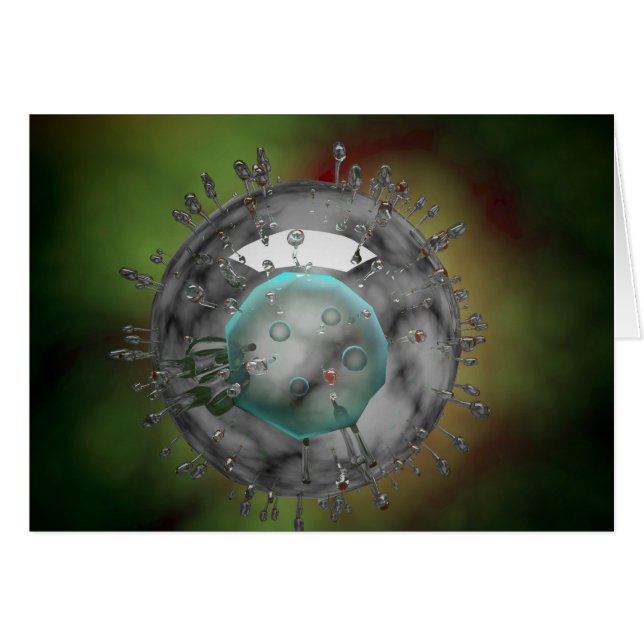 Griepvirus, glazig uiterlijk (Voorkant Horizontaal)