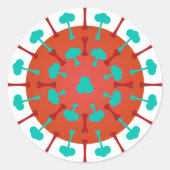 Griepvirus stickers (Voorkant)