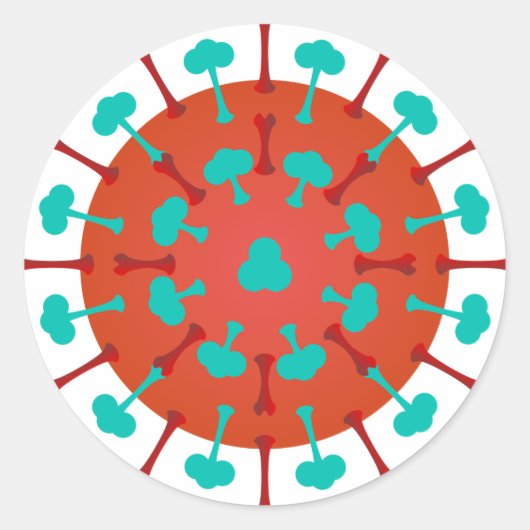 Griepvirus stickers (Voorkant)