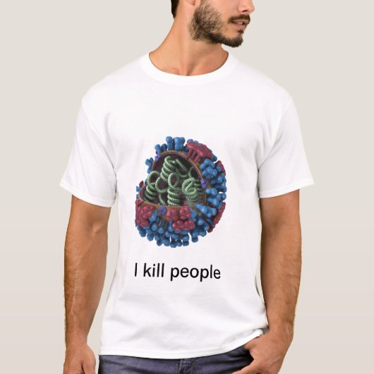 Griepvirus T-shirt (Voorkant)